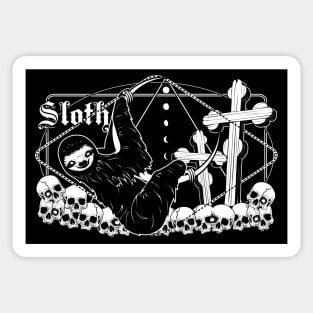 7 sins: Goth Sloth Sticker